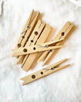 Bamboo Laundry Clips
