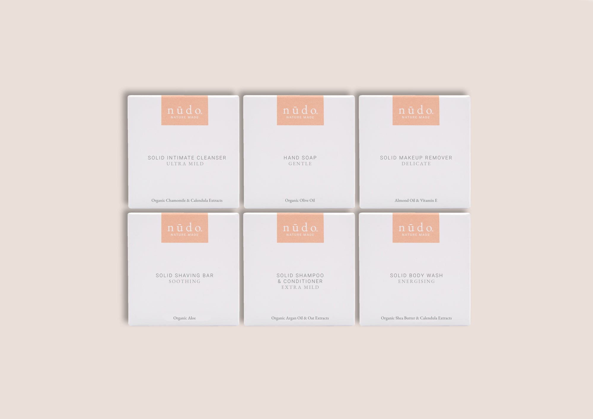 NUDO TRAVEL ESSENTIALS SET 6 PRODUCTS